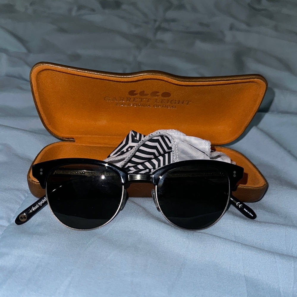 Garret Leight black sunglasses